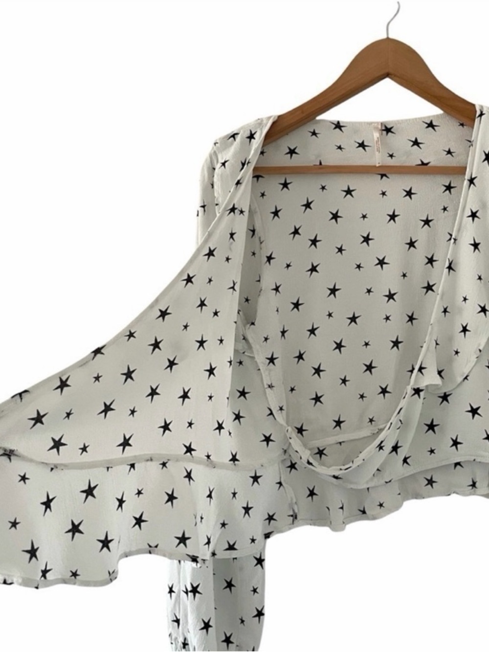 Free People Star Printed Wrap Top - Picture 6 of 8
